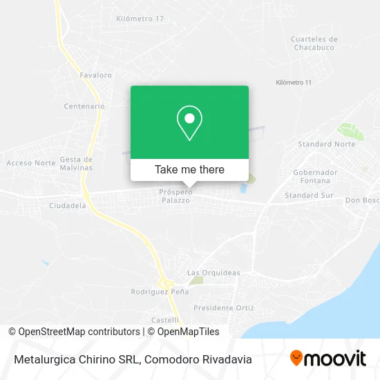 Mapa de Metalurgica Chirino SRL
