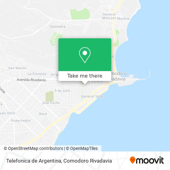 Mapa de Telefonica de Argentina