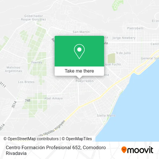 Mapa de Centro Formación Profesional 652