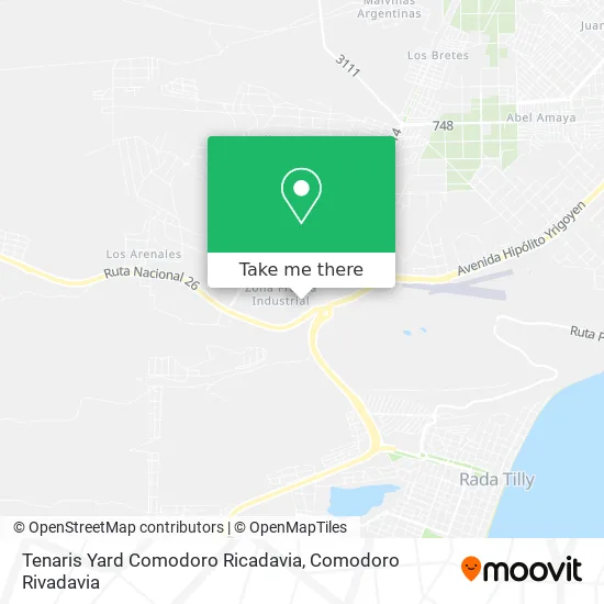 Tenaris Yard Comodoro Ricadavia map