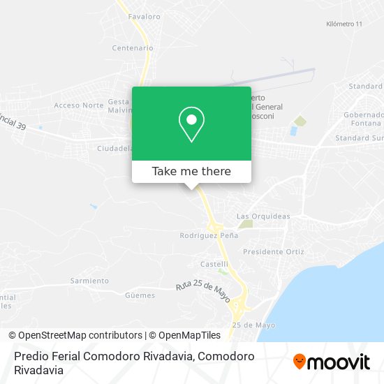 Predio Ferial Comodoro Rivadavia map