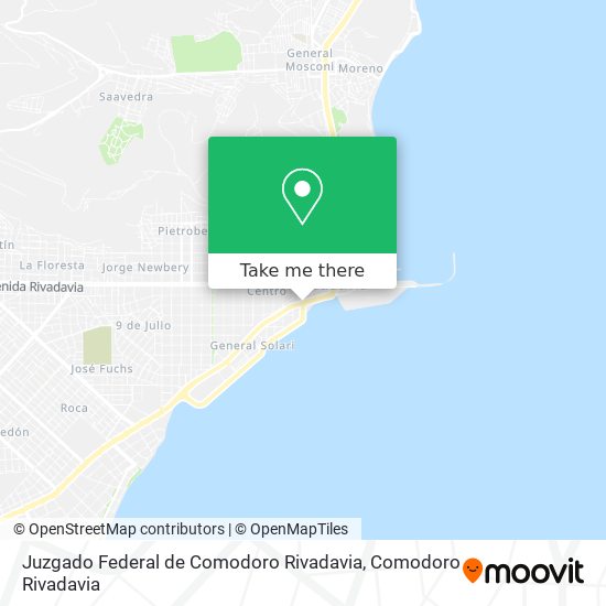 Juzgado Federal de Comodoro Rivadavia map