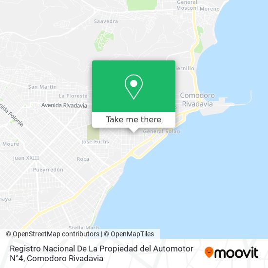 Registro Nacional De La Propiedad del Automotor N°4 map