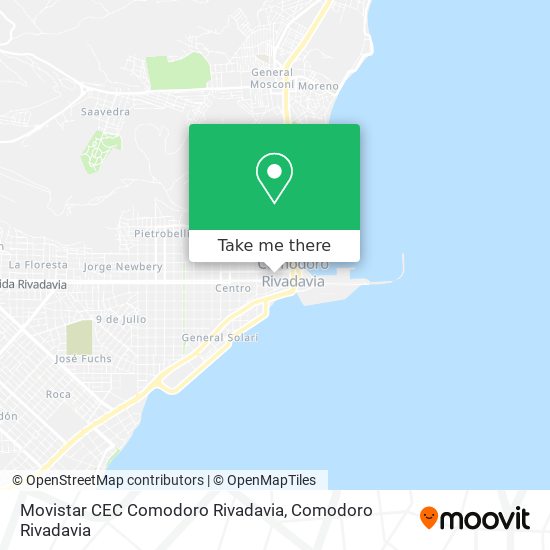Movistar CEC Comodoro Rivadavia map