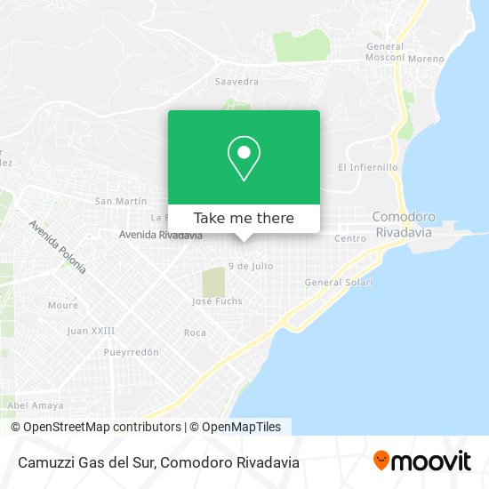 Camuzzi Gas del Sur map