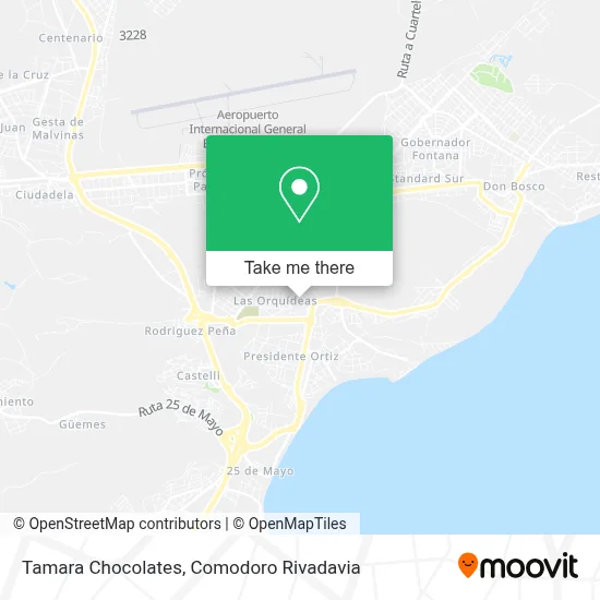 Tamara Chocolates map