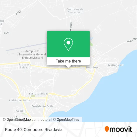 Ruta 40 map