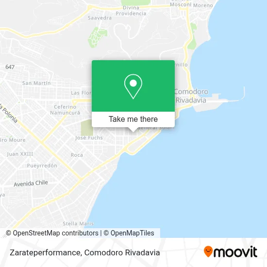 Zarateperformance map