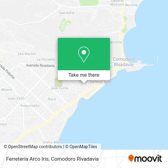 Mapa de Ferreteria Arco Iris