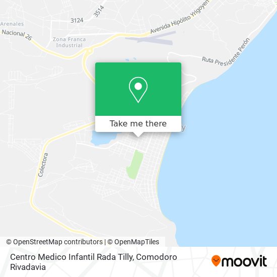 Mapa de Centro Medico Infantil Rada Tilly