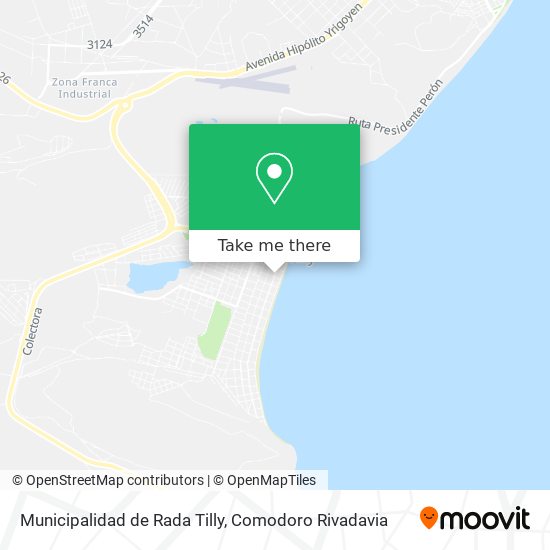 Municipalidad de Rada Tilly map
