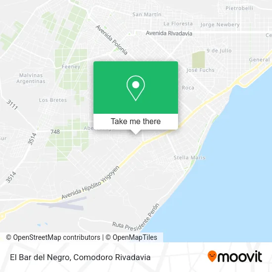 Mapa de El Bar del Negro
