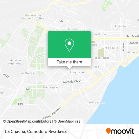 La Chacha map