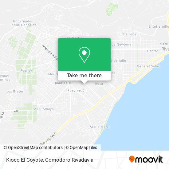 Mapa de Kioco El Coyote