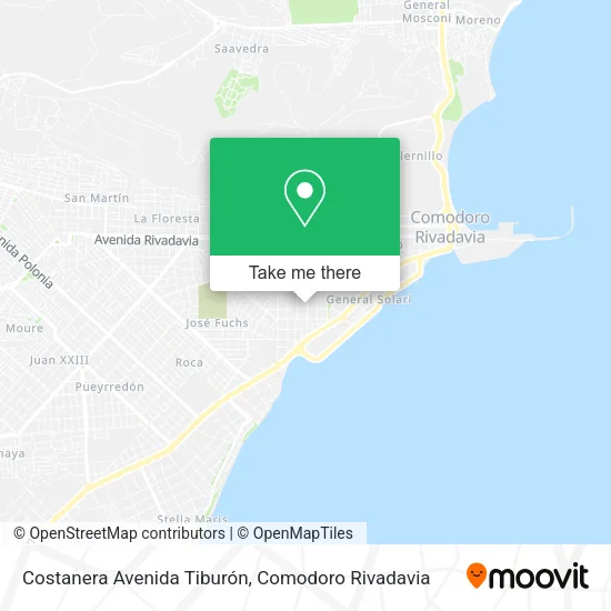 Mapa de Costanera Avenida Tiburón