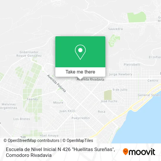 Escuela de Nivel Inicial N 426 "Huellitas Sureñas" map