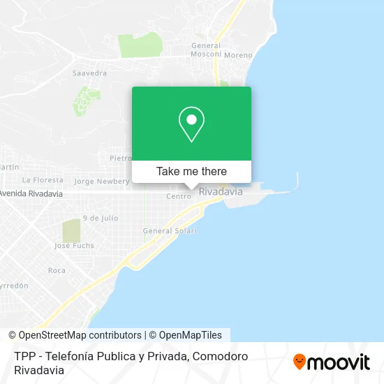 Mapa de TPP - Telefonía Publica y Privada