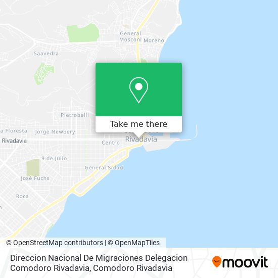 Direccion Nacional De Migraciones Delegacion Comodoro Rivadavia map