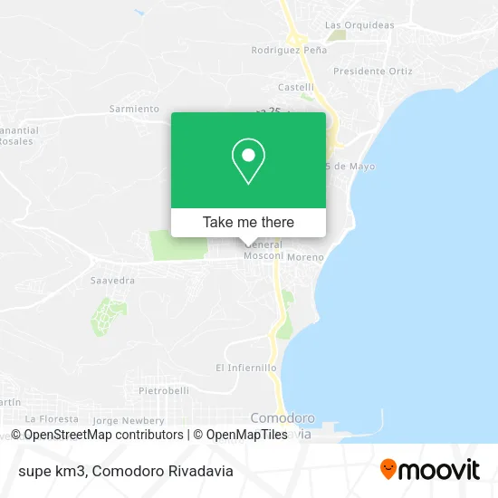 Mapa de supe km3