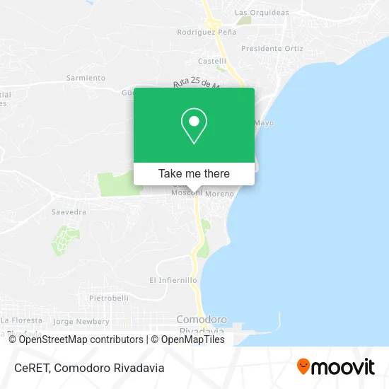 Mapa de CeRET