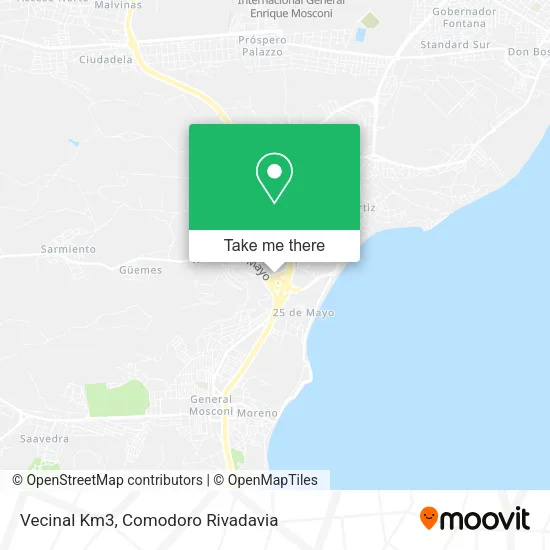 Vecinal Km3 map