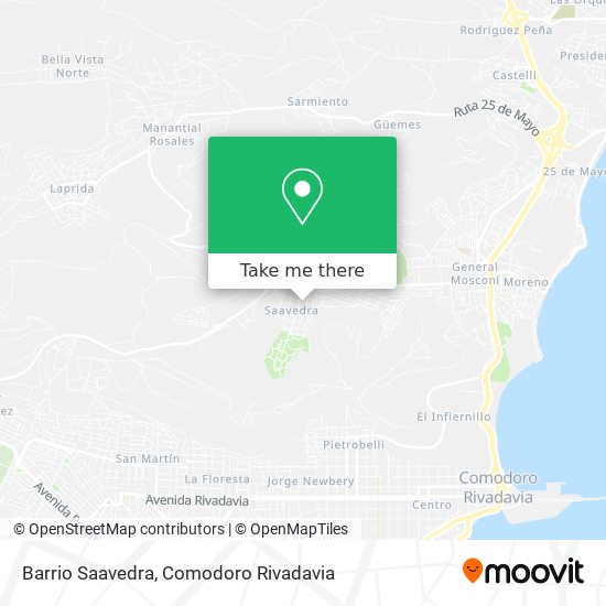 Mapa de Barrio Saavedra
