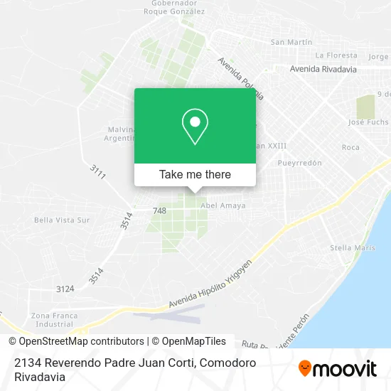 2134 Reverendo Padre Juan Corti map