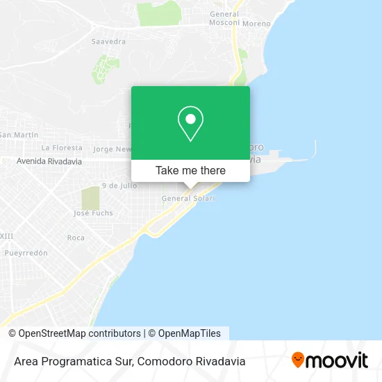 Mapa de Area Programatica Sur