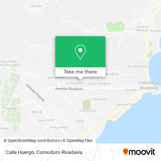 Calle Huergo map