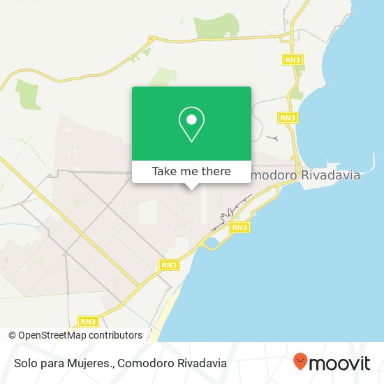 Solo para Mujeres., Dorrego 9000 Comodoro Rivadavia map