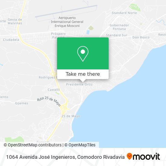 Mapa de 1064 Avenida José Ingenieros