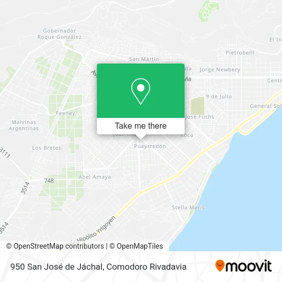 950 San José de Jáchal map