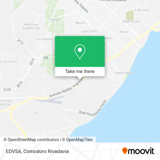 Mapa de EDVSA