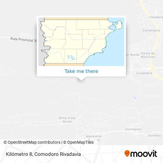 Kilómetro 8 map