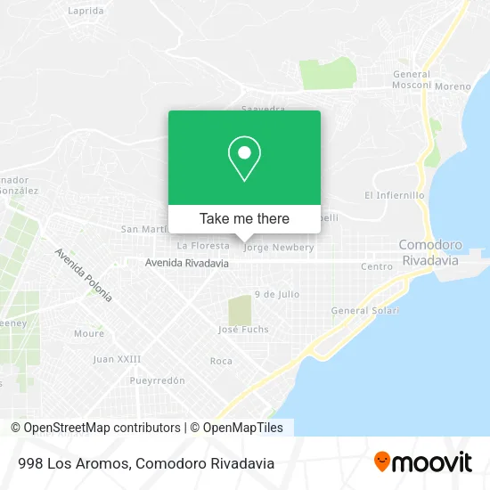 Mapa de 998 Los Aromos