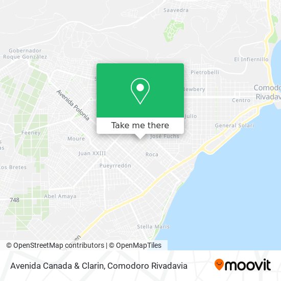 Avenida Canada & Clarin map