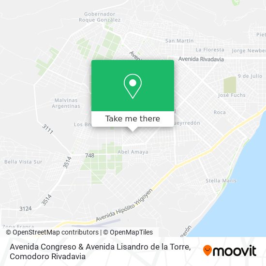 Avenida Congreso & Avenida Lisandro de la Torre map