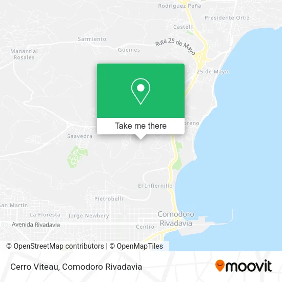 Mapa de Cerro Viteau