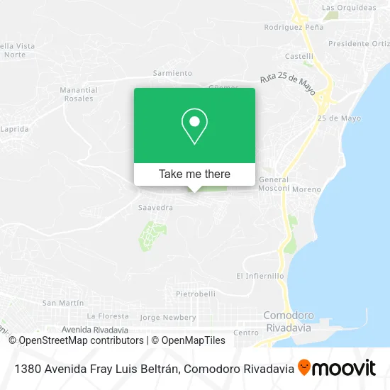 Mapa de 1380 Avenida Fray Luis Beltrán