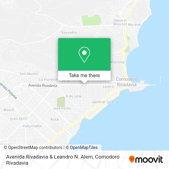 Mapa de Avenida Rivadavia & Leandro N. Alem