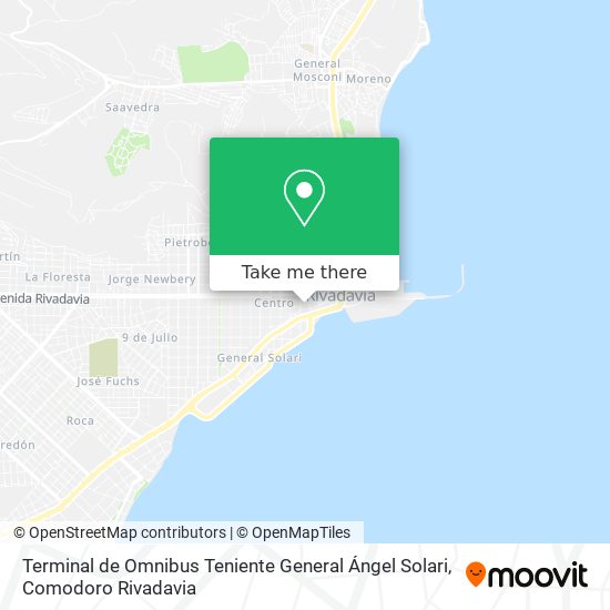 Mapa de Terminal de Omnibus Teniente General Ángel Solari