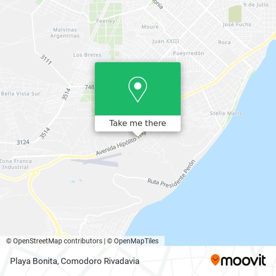 Playa Bonita map