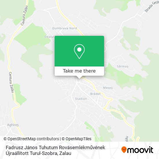 Fadrusz János Tuhutum Rovásemlékművének Újraállított Turul-Szobra map