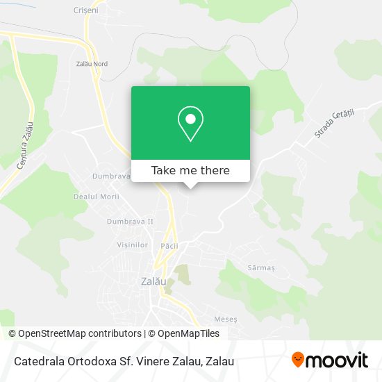 Catedrala Ortodoxa  Sf. Vinere  Zalau map