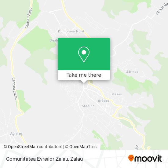 Comunitatea Evreilor Zalau map
