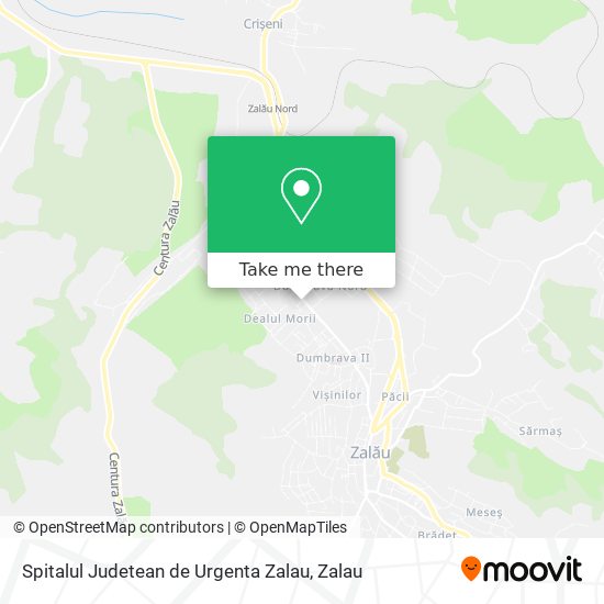 Spitalul Judetean de Urgenta Zalau map