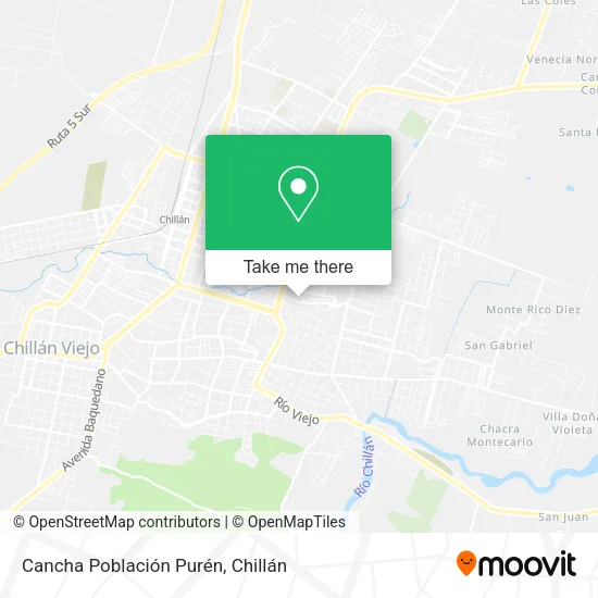 Mapa de Cancha Población Purén