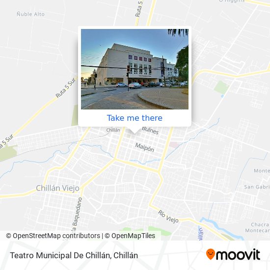 Mapa de Teatro Municipal De Chillán