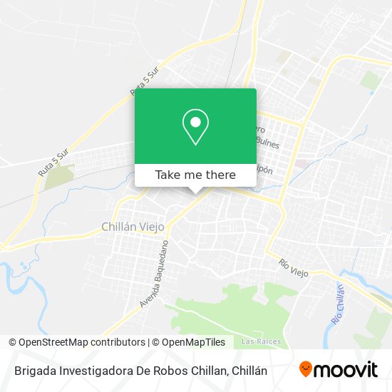 Brigada Investigadora De Robos Chillan map