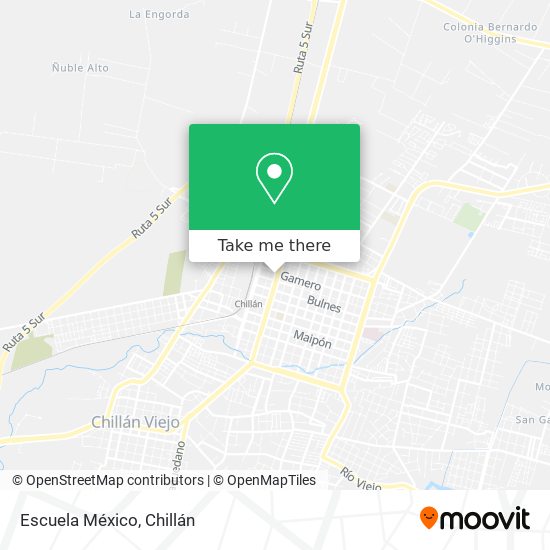 Escuela México map